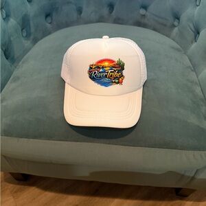 River Tribe White Trucker Hat